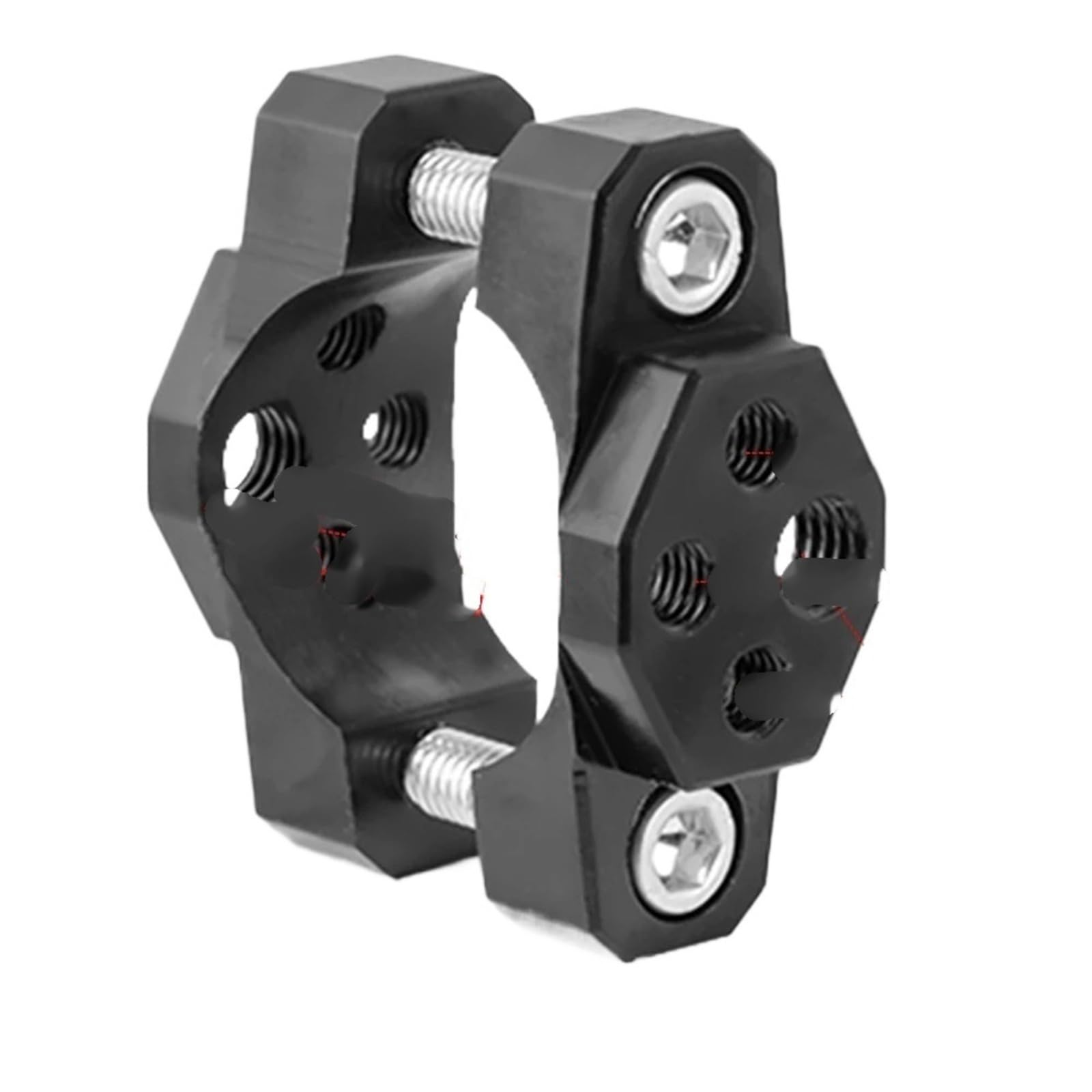 Headlight Bracket Mount Aluminum Motorcycle Fork Tube Handlebar Bracket 17-54mm Pressure Code Stent Mount Clamp Holder for Spotlight Headlight(1pc 22-32mm)