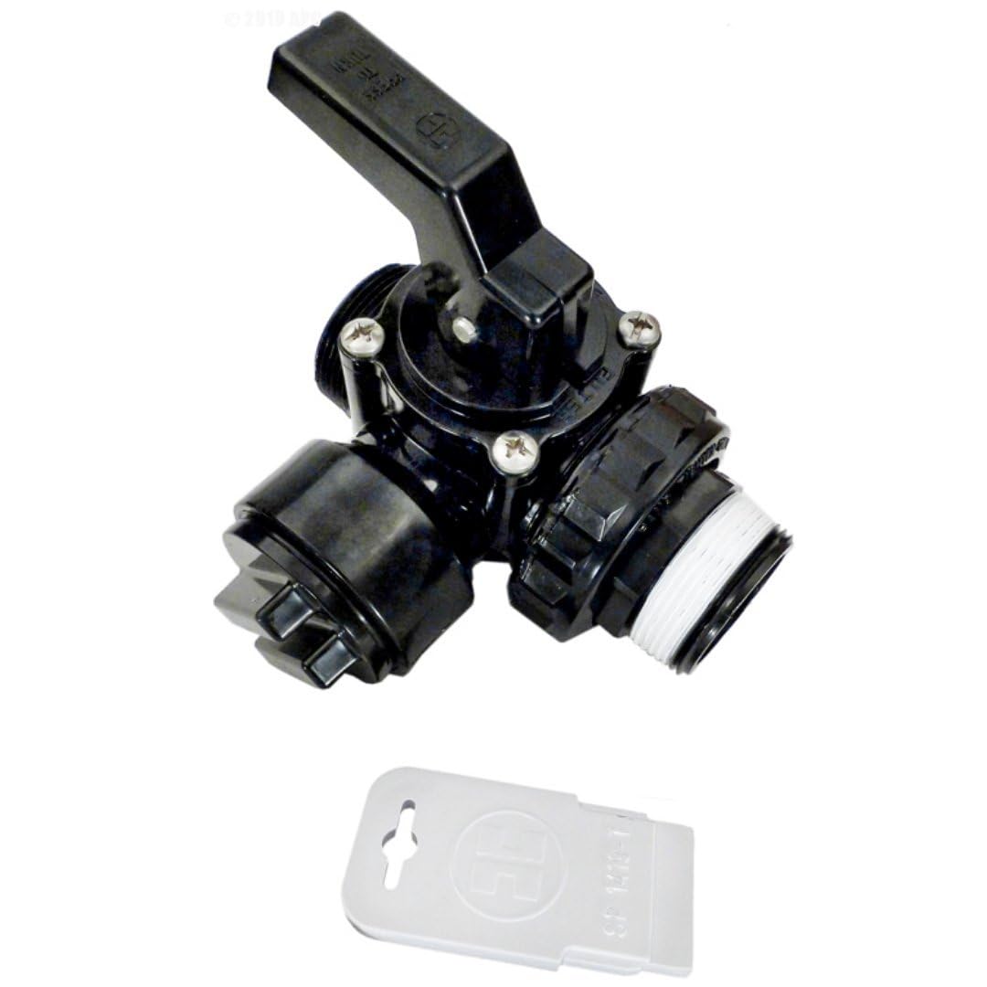 Hayward SP0727 3,81 cm MIP Válvula de bola Deluxe 3-Way ABS Perflex Desviador
