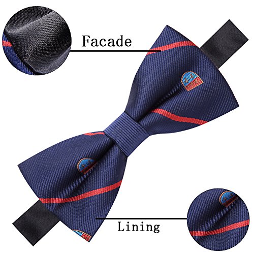 Image of AUSKY 8 PACKS Elegant Adjustable Pre-tied Bow Ties for Men Boys (1&4&5&6&8 Pack for option)