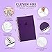 Clever Fox Budget Planner Spiral – Expense Tracker Notebook – Monthly Budgeting Organizer, Finance Logbook & Accounts Book to Control Your Money – Undated Bill Tracker, 6.3x8.4” (Purple)