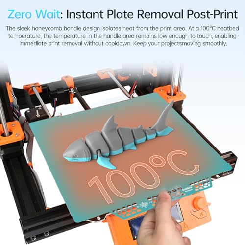 Image of BIQU CryoGrip Pro Glacier for Prusa MK4 /MK4S /MK3 /MK3S /CORE One /CORE One+ 3D Printers 254.5x241.5mm Panda Build Plate Double Sided Upgrade Removable Surface Platform
