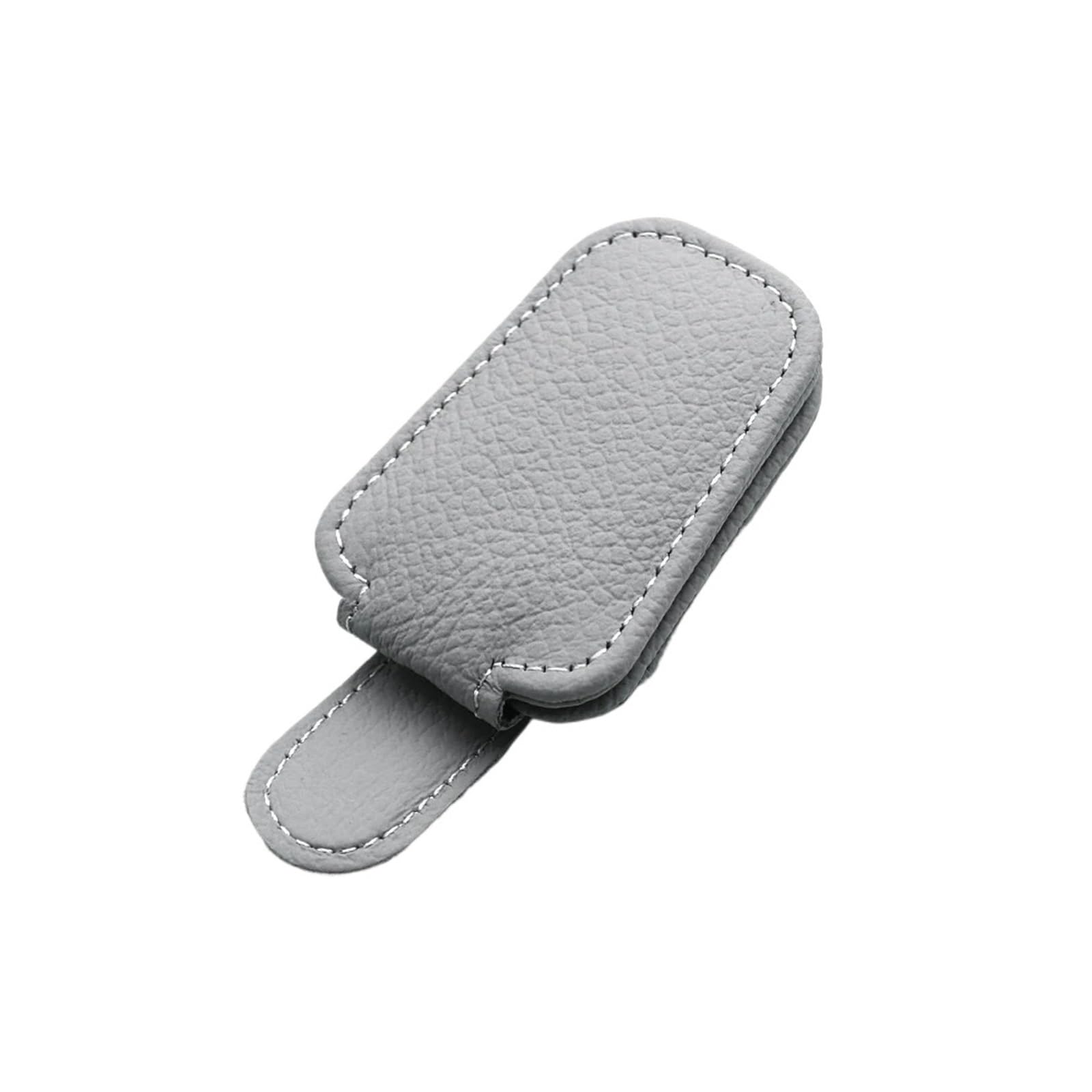 Caja De Gafas para Parasol Soporte para Gafas De Coche Clip Almacenamiento para Sol Accesorios Organizadores para Interior(Gray)