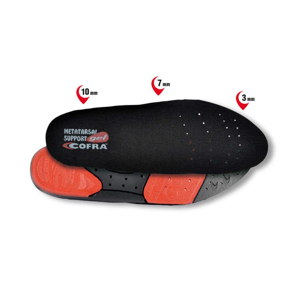 Cofra SO-MET-00.N38 METATARSAL SUPPORT - Plantare antistatico in gel, misura 38