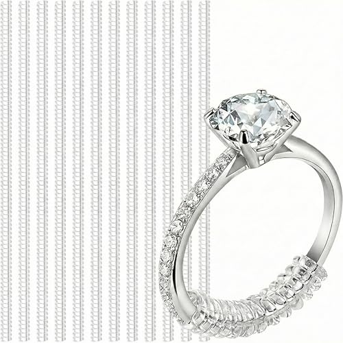 Listado de Anillos con presillas más recomendados. 49 15 Pzs Ajustador de Anillo Invisible, Ajustadores de Tamaño Anillo Ring Adjuster para Anilloes Sueltos, Manual Diamond Ring Expander para Casi Cualquier Anillos