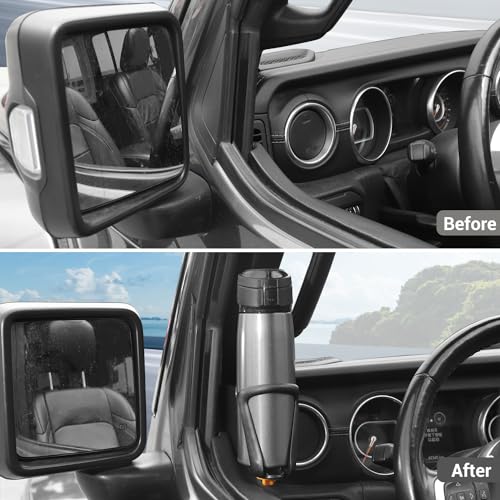 Portavasos puerta izquierdo para Jeep Wrangler JL JLU y Gladiator JT 2018-2024 miniatura 2