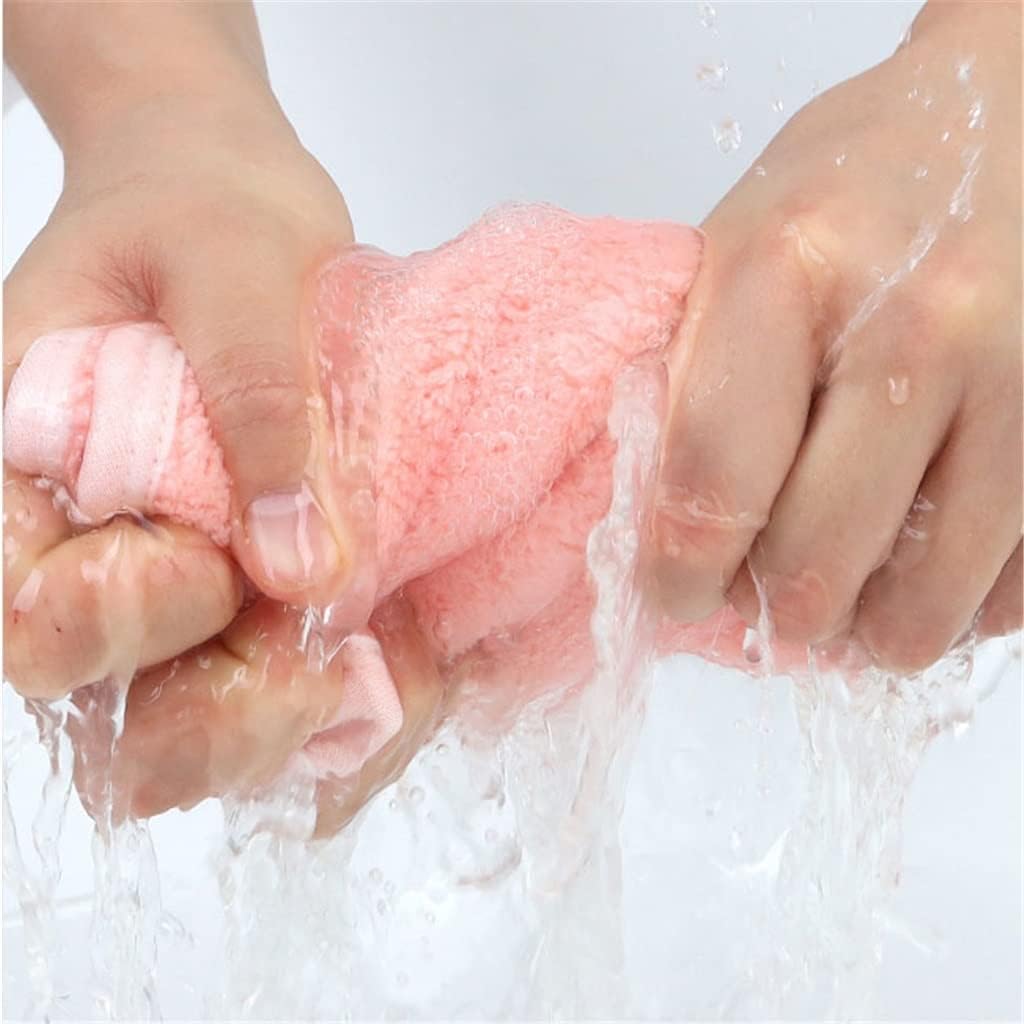 Towel Hanging Coral Fleece Kitchen Household Cartoon Cute Absorbent Dry Towel Kitchen Supplies(E)