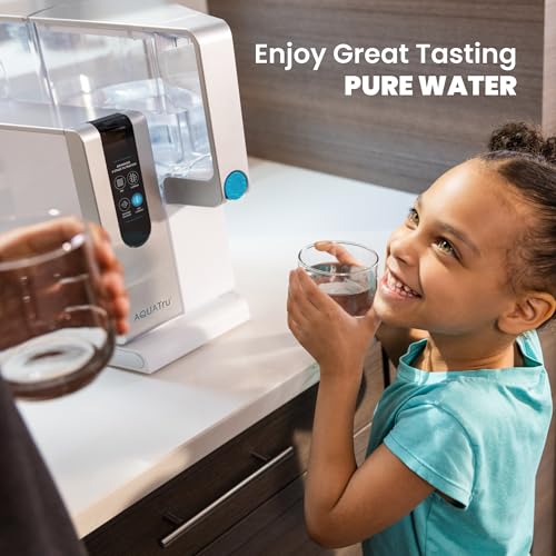 Image of AquaTru Classic Countertop Water Purifier | Certified 4-Stage Reverse Osmosis System Removes 84 Contaminants Including Forever Chemicals, Lead, Fluoride & Microplastics | No Plumbing Required