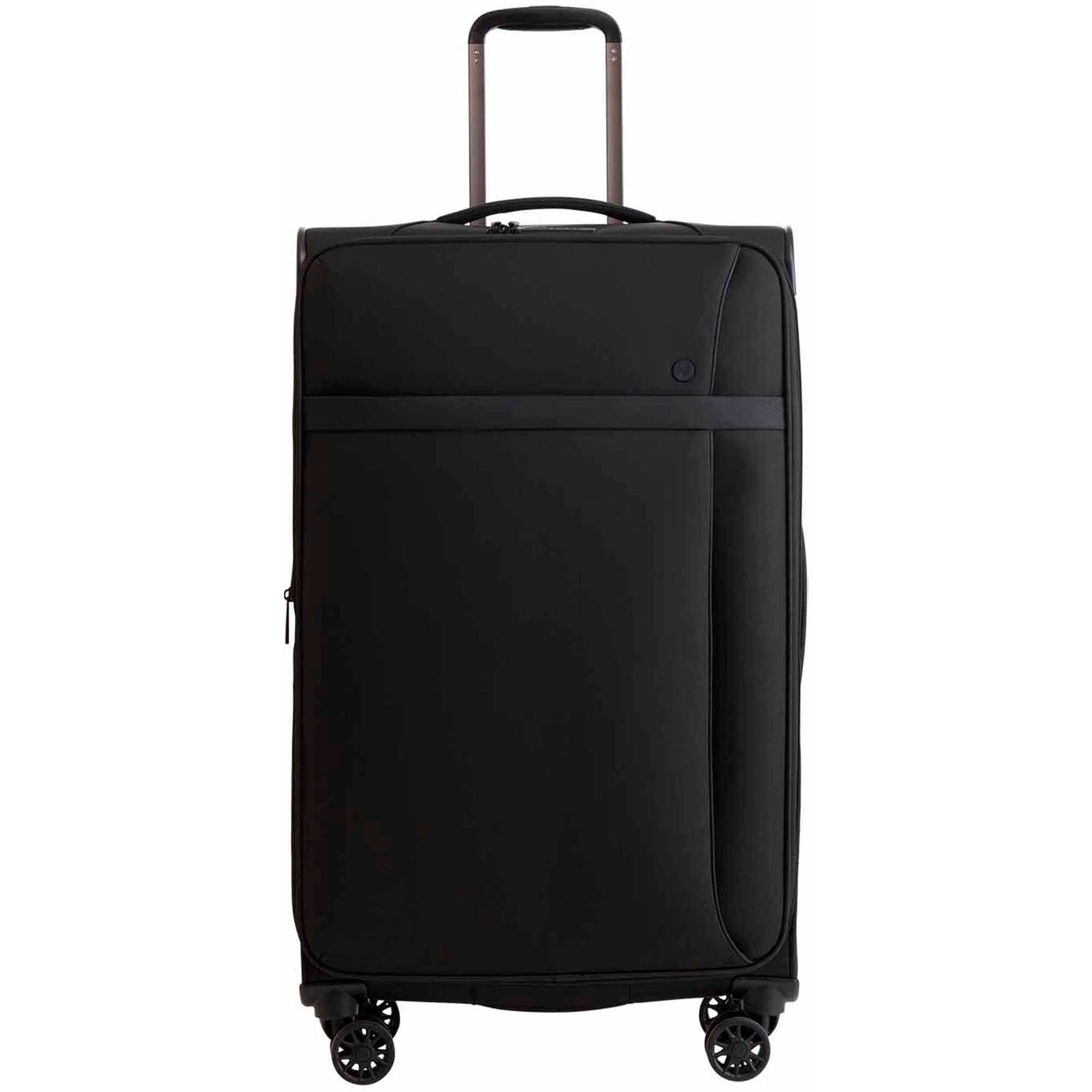 Prestwick Large Size Suitcase(83 x 46.5 x 31)cm/28"Soft Side for Traveling|British Brand|Black|Security Zip|8 Wheels|TSA Combination Lock|International Warranty