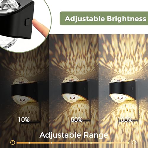 Image of L LOHAS LED Night Lights Plug into Wall, Projector Night Light with Dusk to Dawn Sensor,1600K /3000K /5000K Adjustable, Nightlight for Kids Hallway Christmas Gift