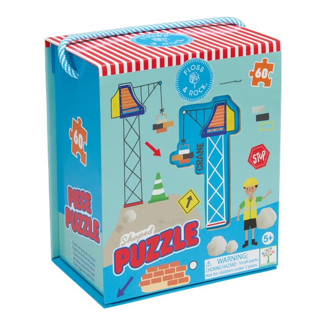 Floss & Rock Puzzle en forme de construction, 60 pièces, 50,8 x 33 cm, multicolore