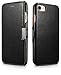 Produktbild Mobiskin Hülle kompatibel mit Apple iPhone SE 2022 5G, iPhone SE 2020, iPhone 8, iPhone 7, 4.7 Zoll, Handyhülle mit echtem Leder, Case, Schutzhülle, dünne Handy-Tasche, Slim Cover, Schwarz