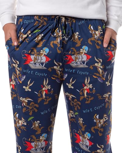 Looney Tunes Men's Wile E. Coyote Tossed Print Sleep Pajama Pants For Adults3