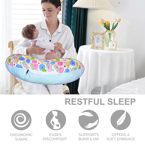 Image of VParents Baby Breast Feeding Pillow, Nursing Pillow, Maternity Feeding Pillow for Mother and New Born Baby (Chunky)