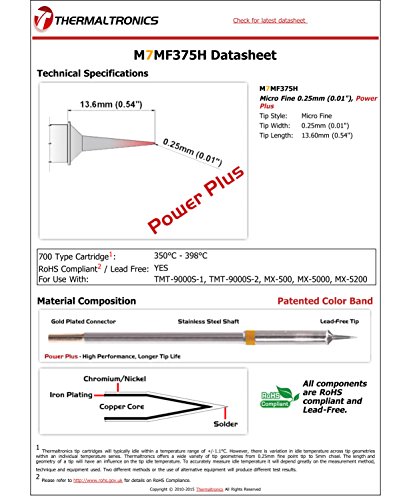 Image of Thermaltronics M7MF375H Micro Fine 0.25mm (0.01in), Power Plus