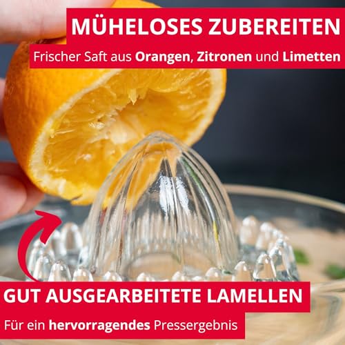 Westmark Zitrus- und Orangenpresse, Fassungsvermögen: 250 ml, Glas, Transparent, 30822260 2