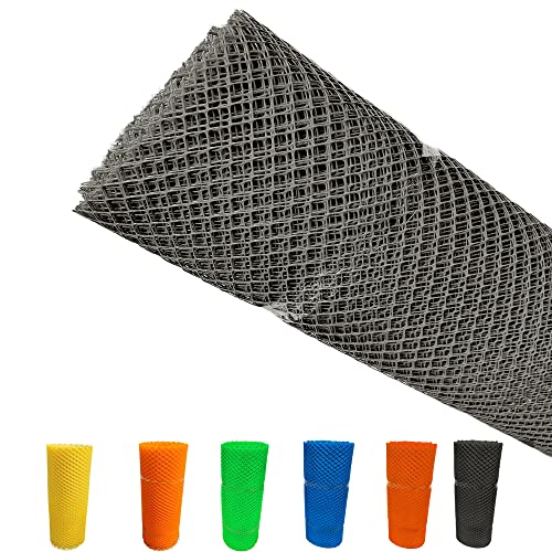 Image of SAI Balaji 3.3 Feet Height X 20 Feet Length UV Stabilized PVC Tree Guard Net Fencing net Fencing Mesh Anti Bird Net Black Color SBO12