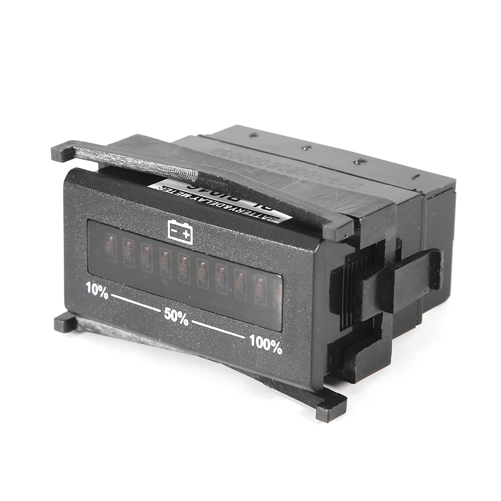 Indicador LED de Capacidad de Batería de 10 Segmentos, Medidor de Voltaje Automático para 12 V, 24 V, 36 V y 48 V, IP65, para Carritos y Motocicletas