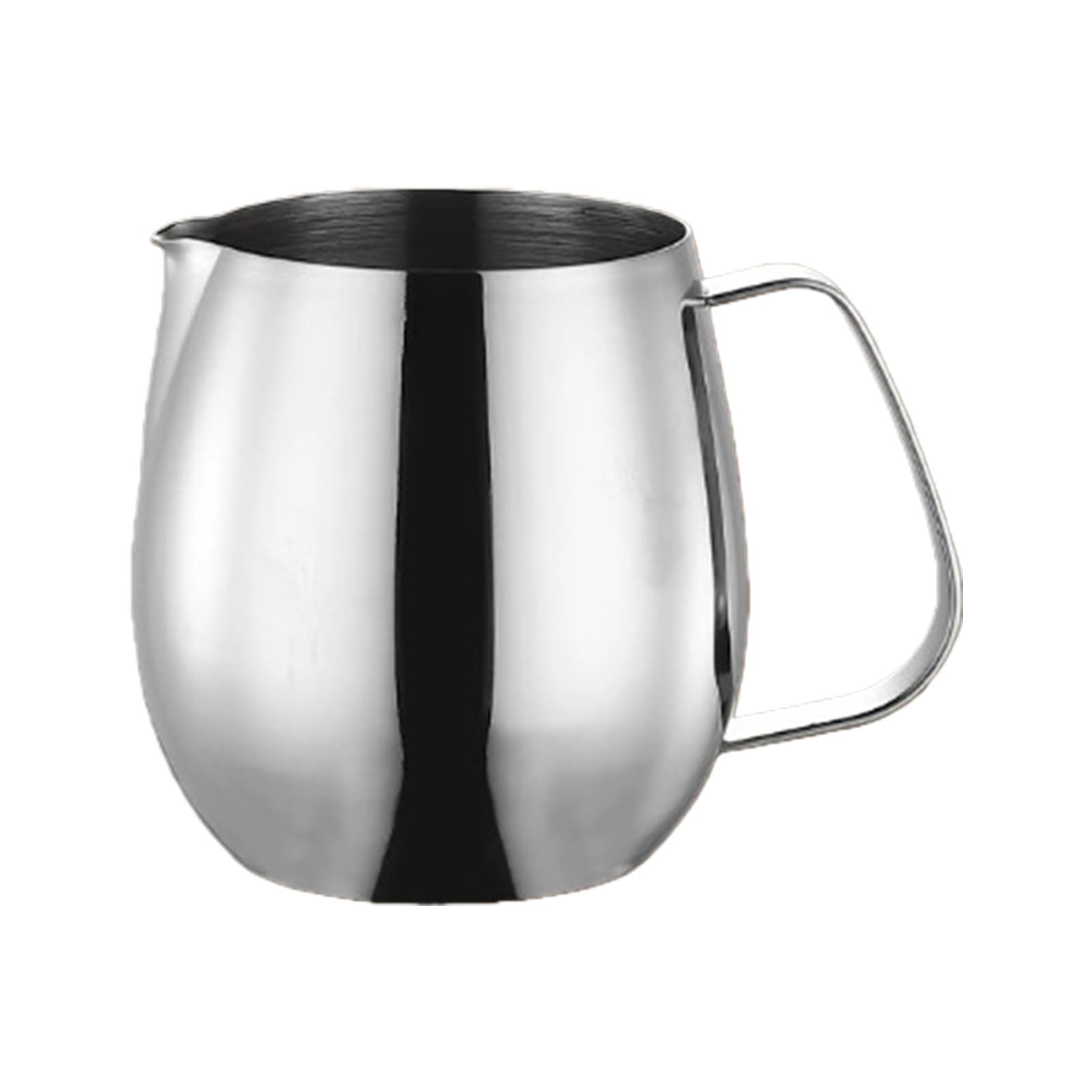 hogtnd Ergonomic Stainless Steel Milk Frothing Jugs, Perfect for Home Use in Cafes, Cappuccino, Latte Art, Steam Jug, Cup Jug