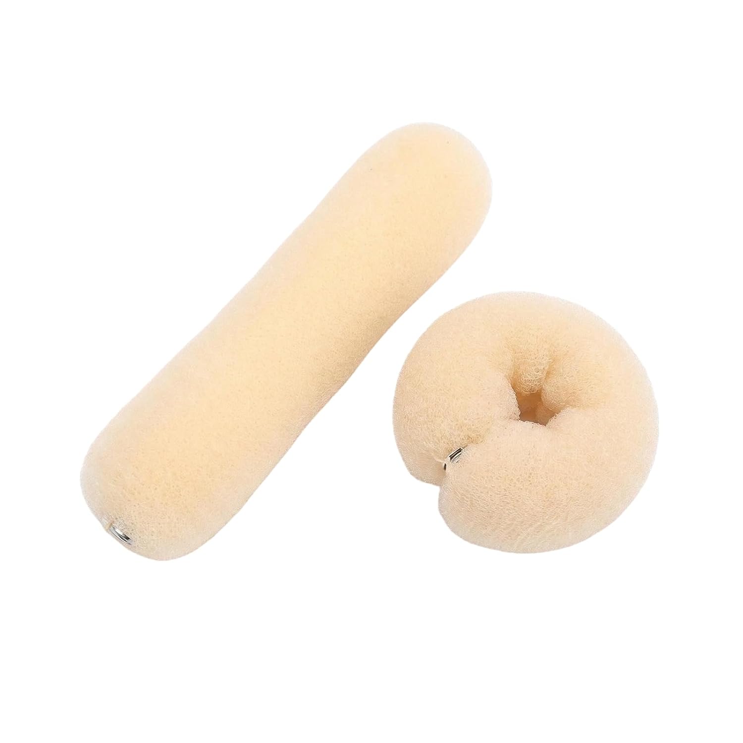 2 Pcs Magic Bun Maker Hair Styling Styler Hair Donut Ring Styler Hair Bun Maker Twist Ring Former Shaper Sponge Doughnut Donut Bun Shaper Hair Curler(Black)