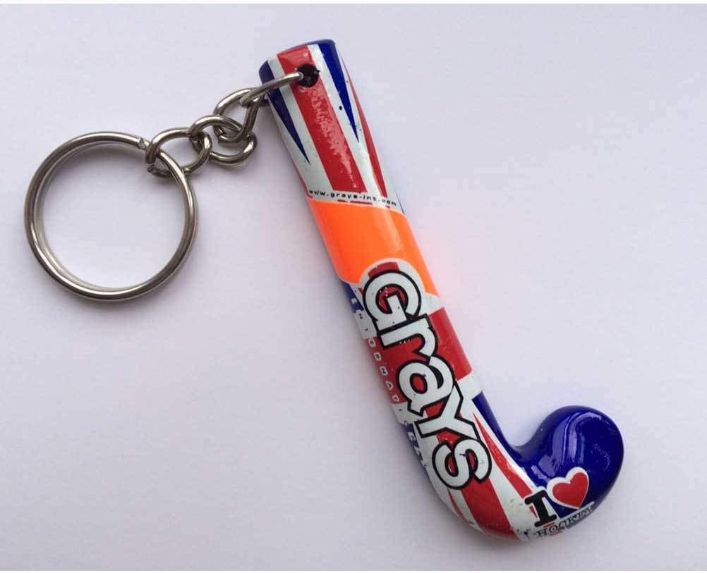 GRAYS hockey stick key ring - great britain