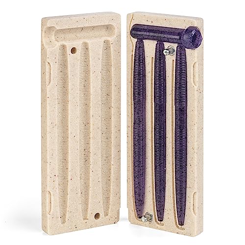 Smedioks Premium Soft Plasti Mold Lure Making Injection Molds Fishing Lures 3 Cavity Yama Senko 5