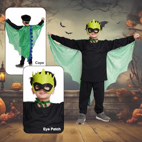 Image of Kaku Fancy Dresses Dance Butterfly Wings, Dragon Wings, Fabric Wings for Kids | Soft Fabric Wings Dancing Costume For Unisex - Multicolor, Fress Size