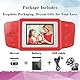 ZHISHAN Tragbar Handheld Spielekonsole für Kinder Eingebautes 218 Klassisches Retro Videospiel Wiederaufladbares Arcade System 2,5 Zoll Farbdisplay Geburtstag Weihnachten Geschenk für Kind (Rot)