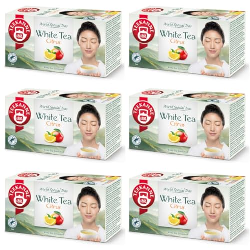 Jarra de té – White Tea Citrus – Té blanco con limón y mango – 6 x 20 (Dekond gift)