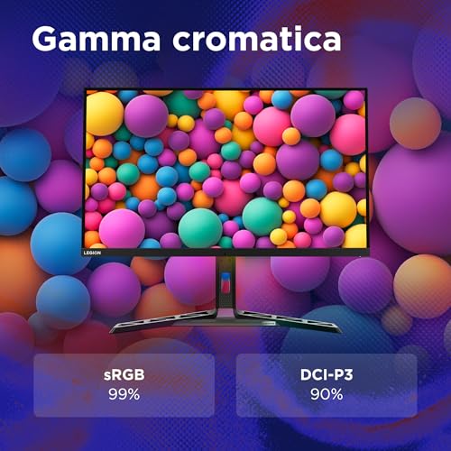 Lenovo Legion Y32p-30 Monitor Gaming 31.5" UHD (3840x2160), IPS, 0.2ms, 144Hz, Altoparlanti, Regolabile, AMD FreeSync Premium, HDMI 2.1 + DP + USB-C - Immagine 5