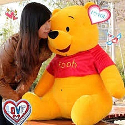 Image of HUG 'n' FEEL SOFT TOYS - Pooh 40cm Soft Toy Plush Toy | Big Stuffed Animal | Ultra Soft, Huggable & Cuddly Gift for Kids, Girls, Boys | Perfect for Birthday, Valentine's Day