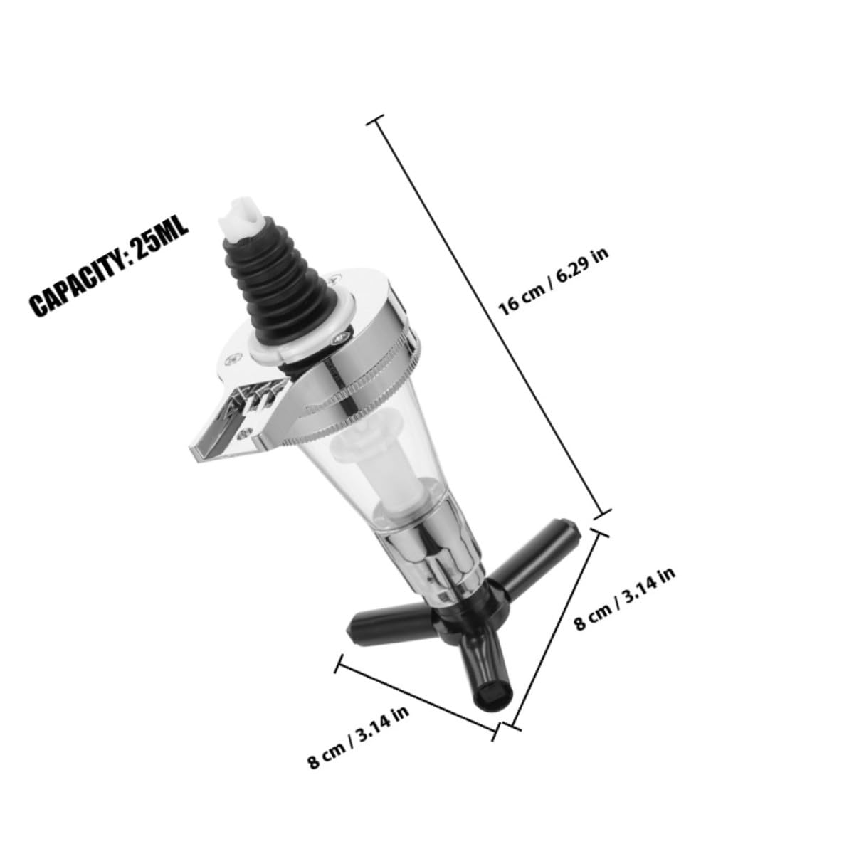 Dispensador de Botellas de Bebidas Alcohólicas para Cócteles y Jarabes, 2 Piezas, Capacidad 25ml, Material Plástico y Acero Inoxidable, Fácil de Limpiar para Bares Color Aleatorio