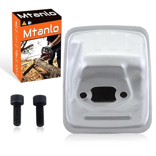 Mtanlo Auspuff Schalldämpfer Schraubensatz für Husqvarna 450 445 440 435 440E 445E Kettensäge ersetzen Teil 544147702