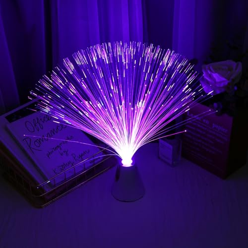 Fiber Lamp - Fiber Lights | LED Colorful Color-Changing Fiber Lamp | Fiber Lights with Battery Powered | Changing USB Or Battery Powered Fairy Decoration Night Lights