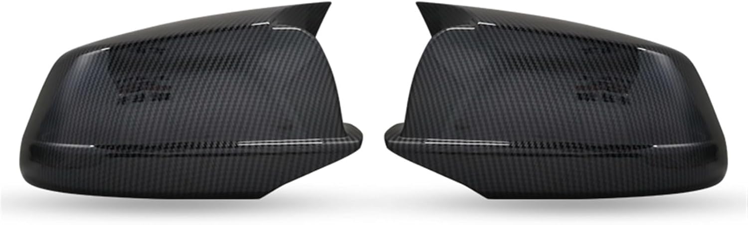 HYRAM Rearview Mirror Cap Wing Side Mirror Cover Fit for BMW 5 Series F10 F11 F18 Pre-LCI 2010-2013 Performance Car Accessories Exterior Mirrors (Color : ABS Black)