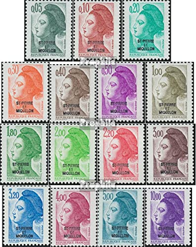 Sellos Prophila St. Pierre y Miquelón 523-537 MNH para álbum de coleccionista