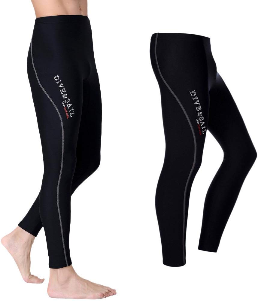 Spodnie neoprenowe, 1,5 mm sporty wodne, długie spodnie unisex Grau für Männer M
