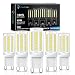 JandCase G9 LED Light Bulbs, 5W (40W Halogen Equivalent), 400LM, Daylight White (6000K), G9 Base, G9 Daylight White Bulbs for Home Lighting (Pack of 5)