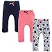 Touched by Nature Baby 3-Pack Organic Cotton Pants, Daisy, 12-18 Months