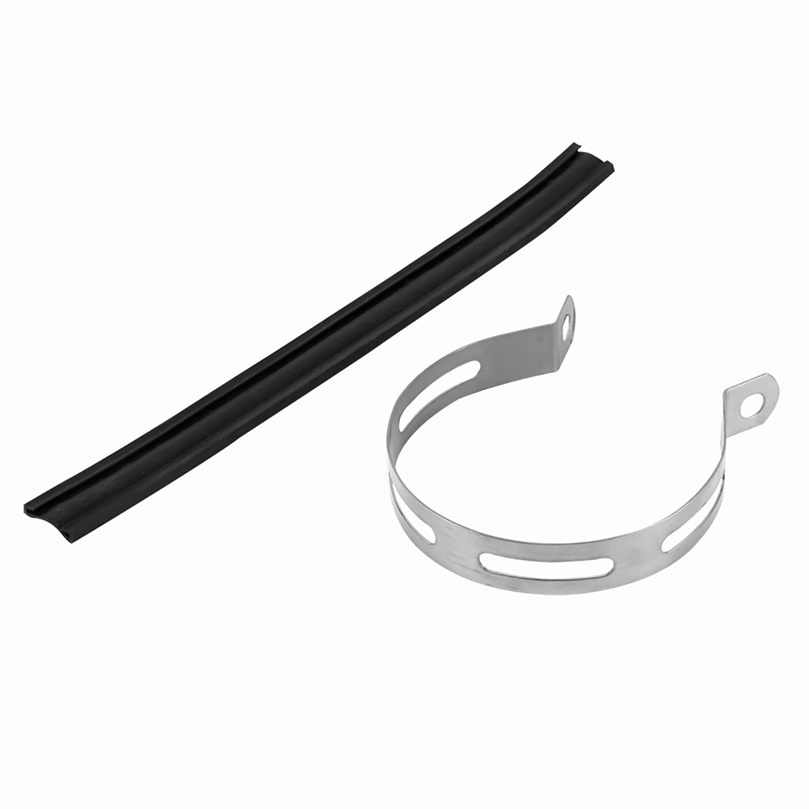 Support Tuyau Échappement, Universel et Facile à Installer, Support Demi-Cercle, Rond pour Fixation Sûre pour la plupart des motos et scénarios variés