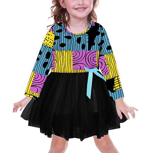 Remimi Halloween Toddler Girl Dress Ruffle Layered Holiday Tutu Dresses 1-6 Years