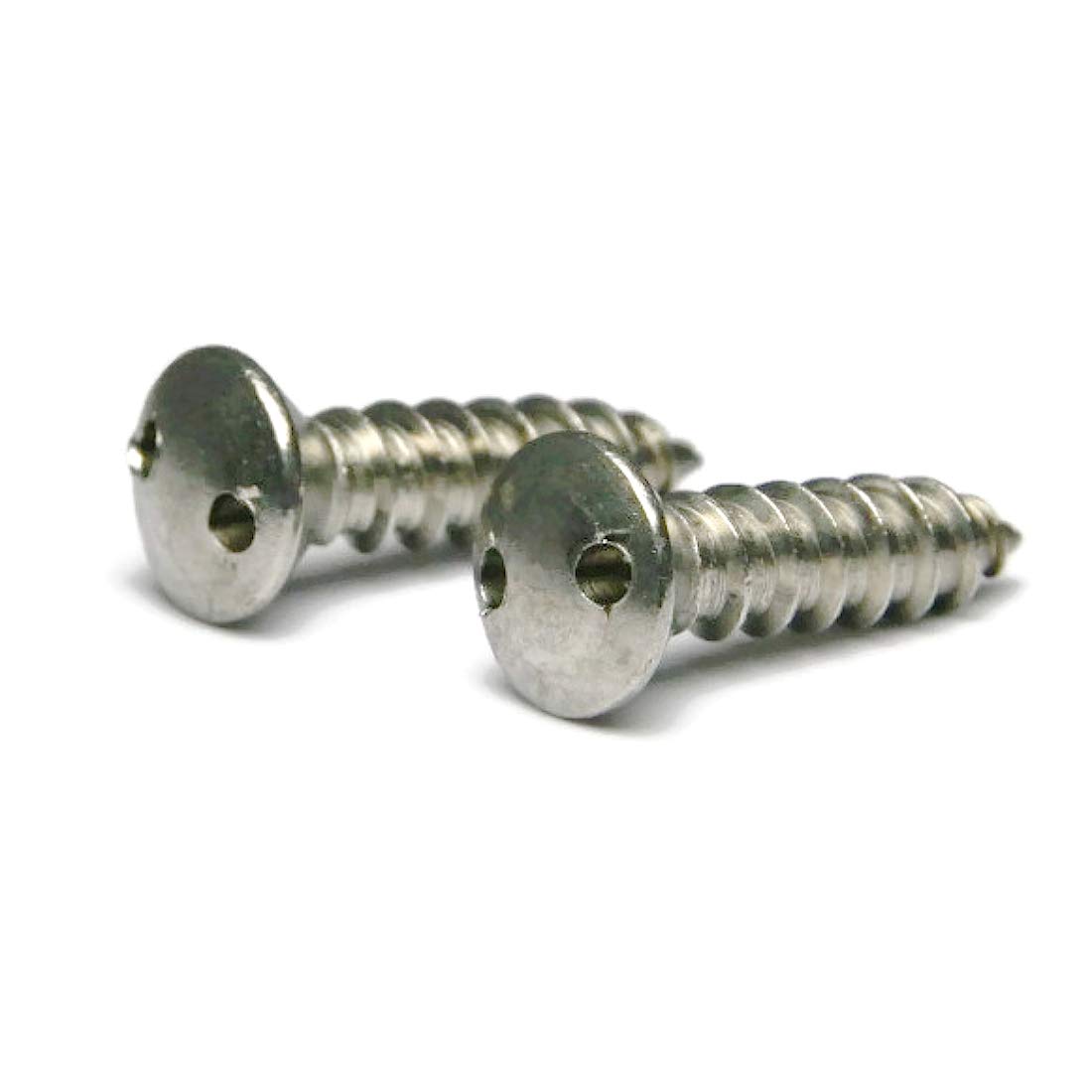 Spanner Security Oval Head Sheet Metal Screws 18-8 Stainless Steel #8 x 1