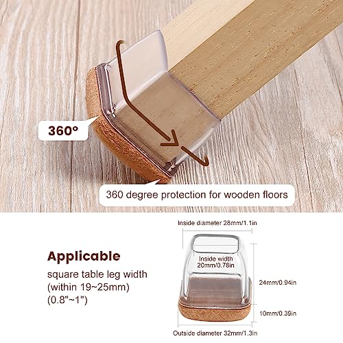 ZOOTSING 16 Protezioni per Gambe della Sedia da 28...