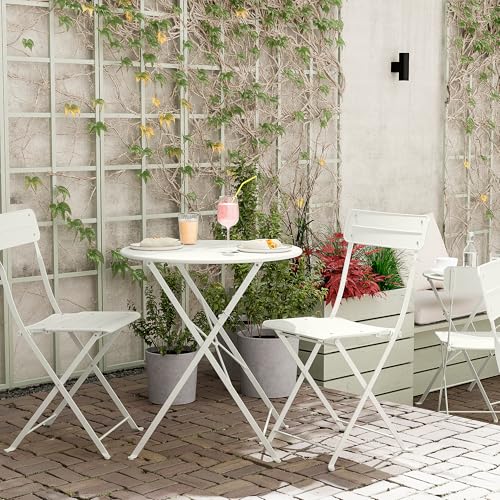 Table d'extérieur blanc cassé 65 cm ProTuning SUNDSÖ contre le manque de place - 3
