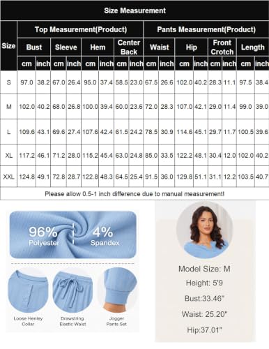 Ekouaer Pajamas Womens 2 Piece Long Sleeve Top and Pants Loungewear Pj Sets - image 5