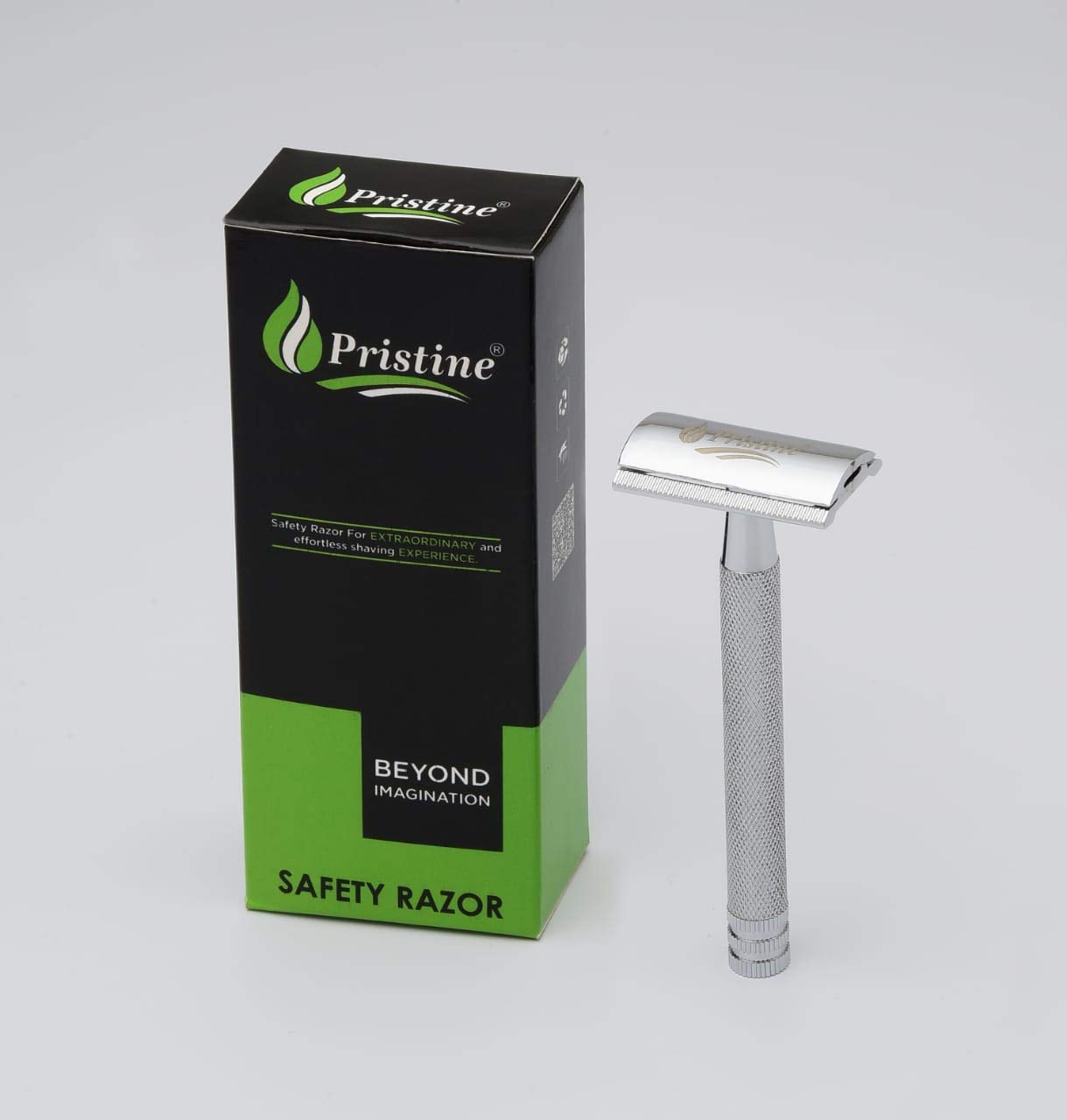 Pristine Shaving Double Edge Safety Razor For Men CROME PLATING (Close Comb) - Image 3 thumbnail