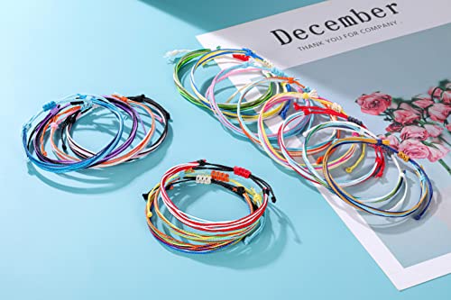Jovivi 15 Pieces Surfer Wave Friendship Bracelets Set Handmade Waterproof Adjustable Braided Strand String Bracelets Anklets Boho Jewelry For Women Teens Girls #TOP1