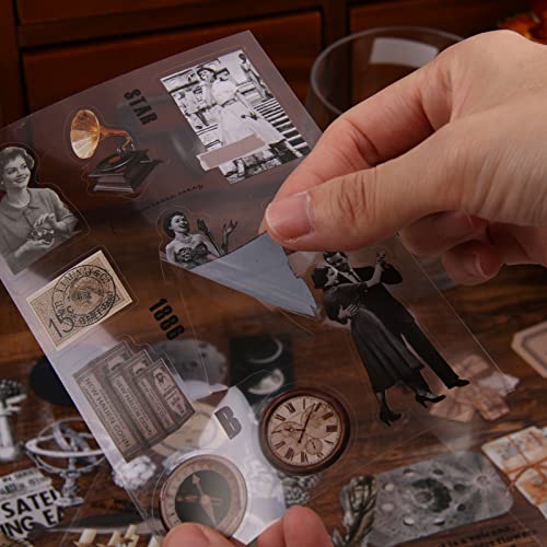 Lychii 160pcs (20Sheets) Scrapbooking Stickers, Self-Adhesive Assorted Pattern DIY Sticker for Scrapbook, Notebook, Journal, Calendar, Planner steampunk buy now online