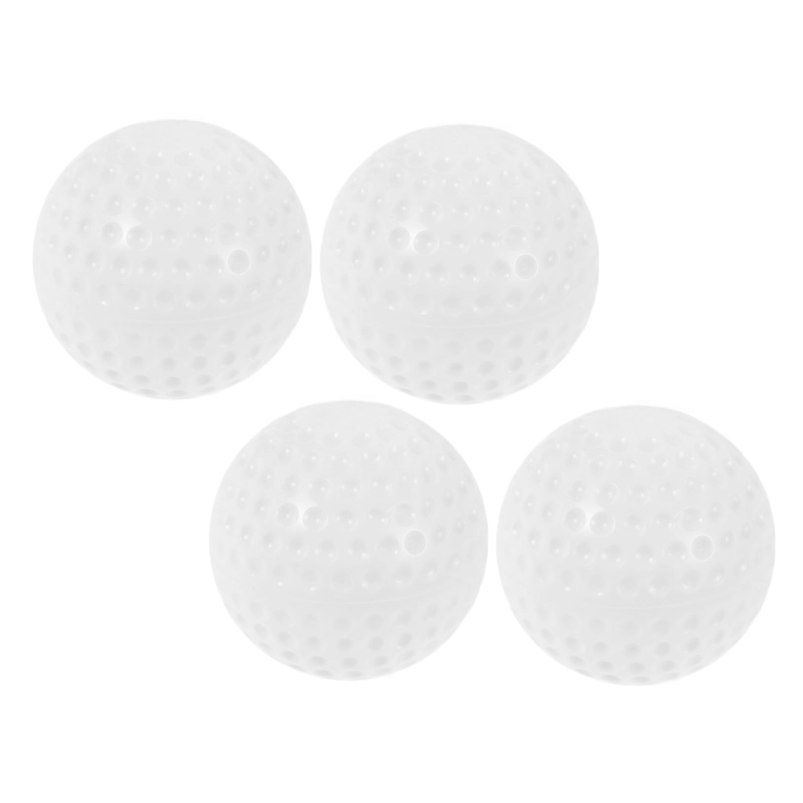 KESYOO 4pcs Portable Practice Baseballs Small Training Baseball Small Softballs Softball Ball Replacement Training Baseball Prop Soft Softballs for Practice Softball Balls White
