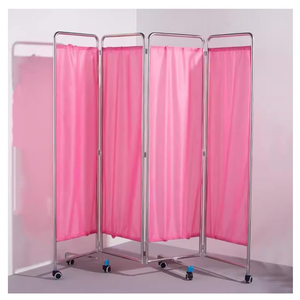 Cloison de séparation médicale blanche à roulettes 180 cm