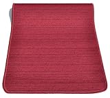 CASA TESSILE Tapis de Cuisine Melange Largeur 53 cm. - Bordeaux - Bordeaux - 200 CM.